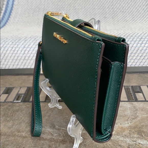 MICHAEL KORS LG DOUBLE ZIP WRISTLET RACING GREEN - Picture 5 of 16